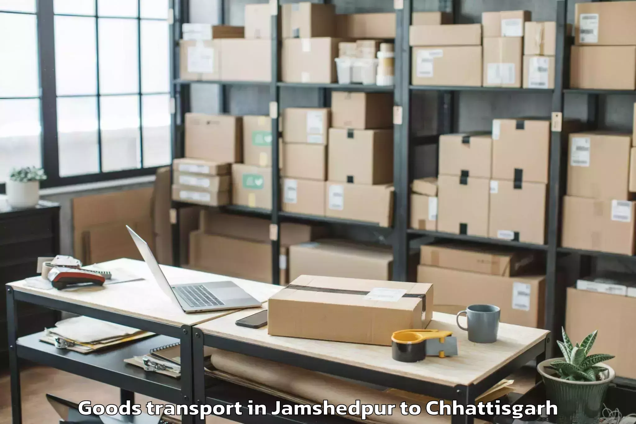 Book Jamshedpur to Udaipur Dharamjaigarh Goods Transport